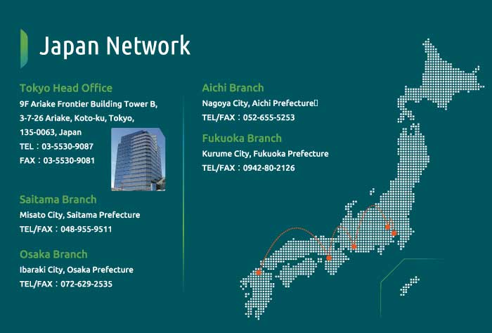 lorene group japan map